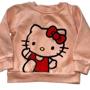 HELLO KITTY Sanrio 12M Light Pink French Terry Long Sleeve Sweatshirt